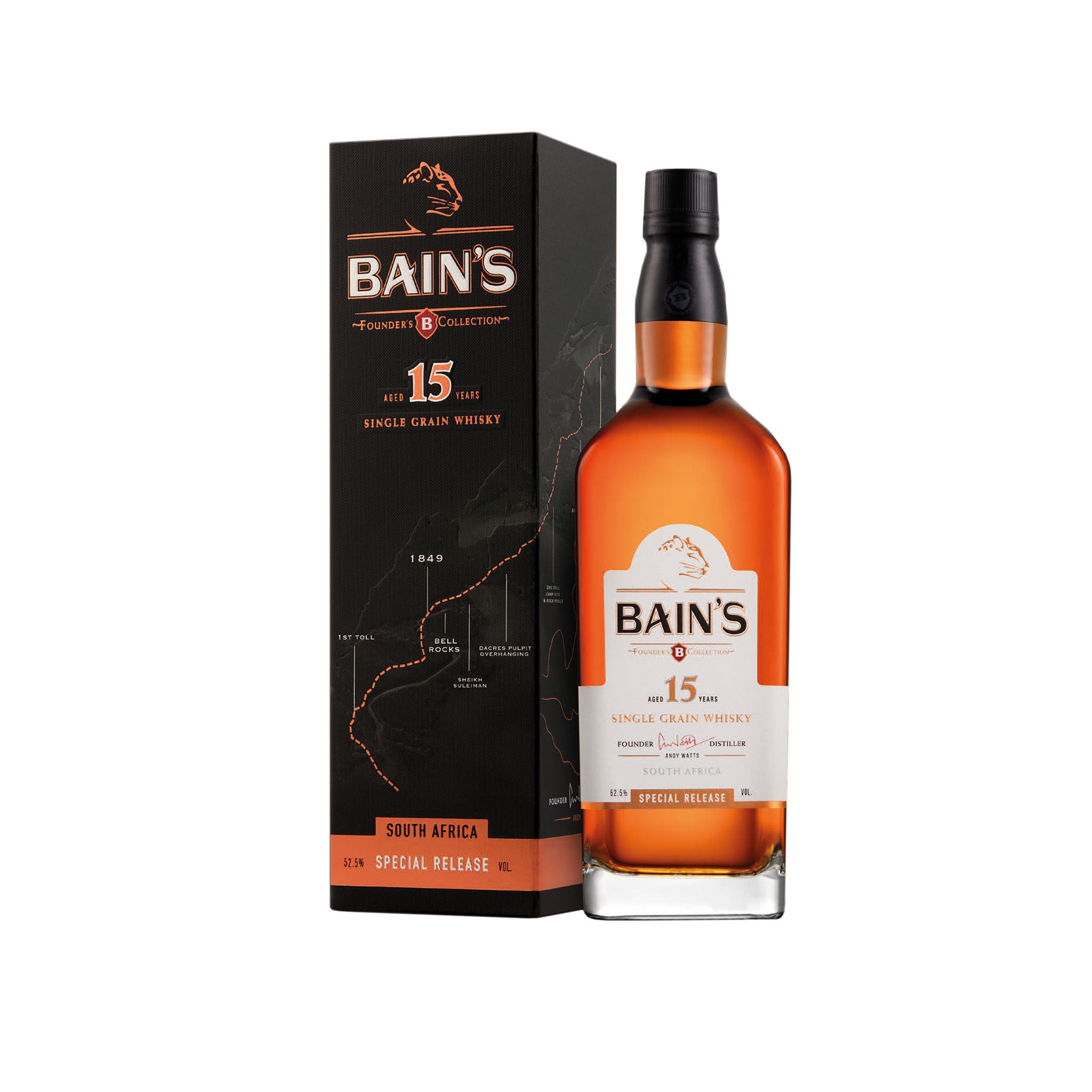 Bain's Cape Mountain Whisky Founders Collection 15 Year Old